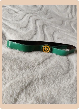 Ceinture verte vintage en croûte de cuir – Lutèce – 80 cm, marque: Lutece, état: Très bon état, taille: 80 cm, 15,00 €, 16,45 € Protection acheteurs (Pro) incluse