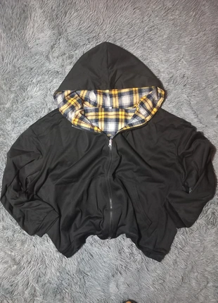 Veste Zip à capuche Noir y2k Réversible - M, marque: y2k, état: Neuf sans étiquette, taille: M, 52,90 €, 56,25 € Protection acheteurs incluse