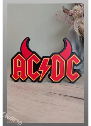 Acdc logo décoratif 20x12cm Excellent état Fanart, marque: AC/DC, état: Très bon état, 16,00 €, 17,50 € Protection acheteurs (Pro) incluse