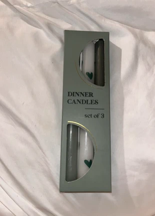 Bougies Dinner Candles vert clair set de 3, brand: Maison, condition: New with tags, €3.00, €3.85 includes Buyer Protection