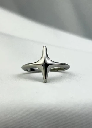 Bague Étoile Minimaliste Argent Sterling 925 Réglable Style Punk Gothique, marque: CHROME, état: Très bon état, taille: Ajustable, 13,50 €, 14,88 € Protection acheteurs (Pro) incluse