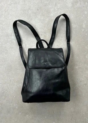 Sac à dos/ Old School/ Vintage en Cuir Noir 90s 00s A905, brand: Vintage Dressing, condizioni: Buone, €20.00, €21.70 include la Protezione acquisti Pro