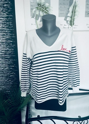 Pull tricot marinière  Peace n'love  taille 42, état: Très bon état, taille: XL / 42 / 14, 12,50 €, 13,83 € Protection acheteurs incluse