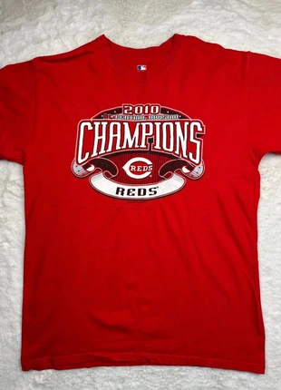 2507. T-shirt MLB Cincinnati Reds Champions 2010 L rouge – Officiel MLB USA, marque: MLB, état: Très bon état, taille: L, 10,00 €, 11,20 € Protection acheteurs incluse
