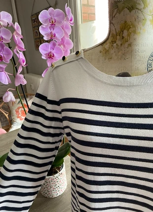 Beau pull rayé marinière 💜 Damart / Taille 42/44, merk: Damart, staat: Heel goed, maat: XXL / 44 / 16, € 7,00, € 8,05 inclusief Kopersbescherming Pro