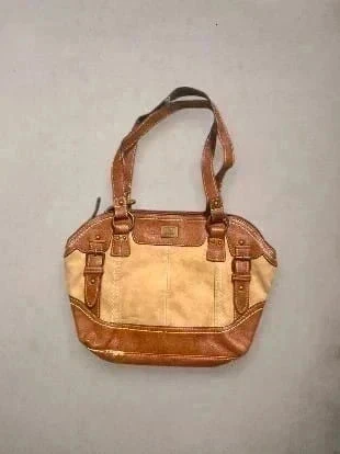 Sac vintage b.ø.c Born Concept Marron Beige Simili Cuir Logo Années 2000, brand: Vintage Dressing, condition: Very good, €28.00, €30.10 includes Buyer Protection