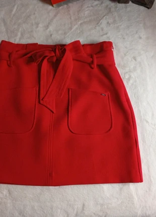 Jolie jupe festive rouge Morgan, merk: Morgan, staat: Nieuw zonder prijskaartje, maat: L / 40 / 12, € 10,00, € 11,20 inclusief Kopersbescherming