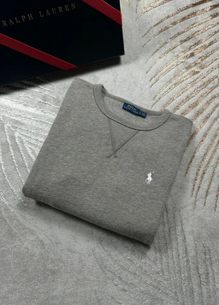 Sweat col rond Ralph Lauren gris logo brodé blanc, brand: Ralph Lauren, condition: New without tags, size: S / 36 / 8, €45.00, €47.95 includes Buyer Protection Pro