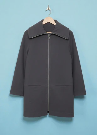 Newhouse – Premium & Elegant Grey 75% Wool & 5% Cashmere with Zip & Pocket Coat – L 🌟👜, marque: New House, état: Très bon état, taille: L / 40 / 12, 79,90 €, 84,60 € Protection acheteurs incluse