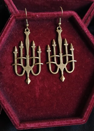 Chandelier ~ orecchini goth con candelabro 🦇gothic earrings boucles d'oreilles gothiques, marque: gothic, état: Très bon état, 8,90 €, 10,05 € Protection acheteurs incluse