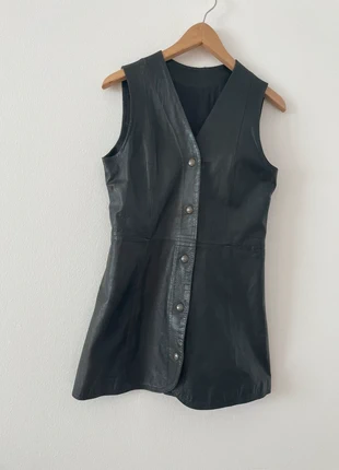 Real Leather Mini Dress, marque: Made In Italy, état: Très bon état, taille: S / 36 / 8, 15,00 €, 16,45 € Protection acheteurs incluse