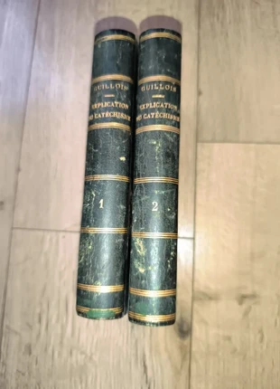 Explication du Catéchisme – Abbé Ambroise Guillois – 2 tomes – 1870 – Religion ancienne, estado: Bom, €40.00, €42.70 inclui Proteção do Comprador Pro