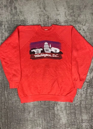 Sweat-shirt Rouge Washington DC Vintage Made in USA, brand: Vintage Dressing, condition: Good, size: XL, €9.99, €11.19 includes Buyer Protection Pro