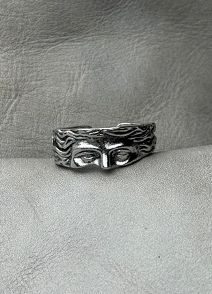 Bague visage vintage en acier inoxydable, marque: CHROME, état: Très bon état, taille: Ajustable, 10,00 €, 11,20 € Protection acheteurs incluse