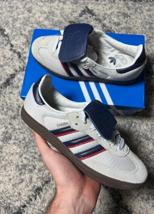Adidas Samba Lt Crystal White, Dark Blue & Gum / Blanc, Bleu - 38.5, marca: adidas, estado: Novo com etiquetas, tamanho: 38.5, €65.00, €68.95 inclui Proteção do Comprador
