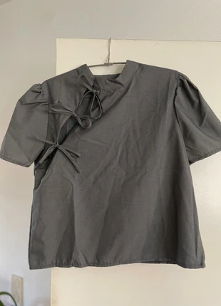 Grijze japanse top, brand: Vintage Dressing, condizioni: Ottime, taglia: M / IT 42 / EU 38, €35.00, €37.45 include la Protezione acquisti