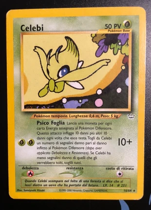 Pokémon Card Celebi 16/64 Neo Revelation lingua italiana, merk: Pokémon, staat: Goed, € 15,00, € 16,45 inclusief Kopersbescherming