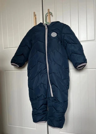 Lupilu Navy Pramsuit / Snowsuit - Fluffy Lined - Foldover Hands & Feet - 2-6 Months, brand: Lupilu, condition: Very good, size: 3-6 months / 62 cm, €8.40, €9.52 includes Buyer Protection