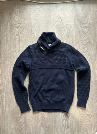 Pull Celio col châle marine texturé – Taille S, brand: Celio, condition: Very good, size: S, €7.99, €9.09 includes Buyer Protection