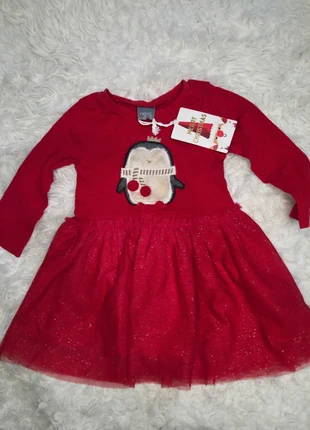 Next Baby Christmas Red Sparkle Dress Penguin Design Winter Party Outfit Christmas Day / Photoshoot, brand: Next, condition: New with tags, size: 6-9 months / 68 cm, £10.00, £11.10 includes Buyer Protection