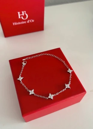 Bracelet argenté maille étoile trèfle argent 925 acier inoxydable tendance luxe, marca: acier inoxydable, estado: Muito bom, €14.00, €15.40 inclui Proteção do Comprador