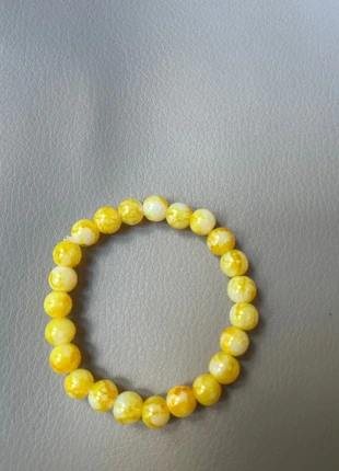 Bracelet perle jaune, état: Neuf sans étiquette, 2,00 €, 2,80 € Protection acheteurs incluse