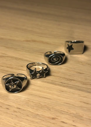 Lot de 4 bagues Chrome, brand: CHROME, condition: Very good, size: Adjustable, €9.99, €11.19 includes Buyer Protection