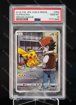 Pikachu PSA10 054/049 sm11b dream league, marke: Pokémon, zustand: Sehr gut, 369,99 €, 389,19 € inklusive Vinted-Käuferschutz