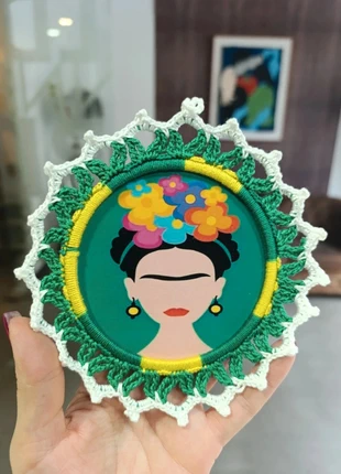 Frida kahlo decoração crochê, brand: Frida Kahlo, condizioni: Nuovo con cartellino, €1.50, €2.28 include la Protezione acquisti