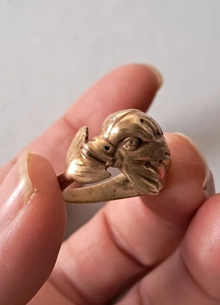 Bague ancienne en laiton doré, merk: Vintage, staat: Heel goed, maat: 55.6 mm / 17.7 mm Ø, € 35,00, € 37,45 inclusief Kopersbescherming