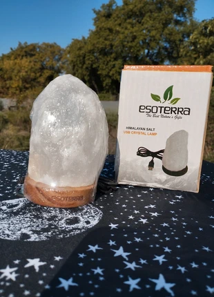 Lampe de Sel Blanche d'Himalaya Esoterra Brut 1 Kg Lumière Multicolore Branchement USB, brand: Esoterra, condition: New without tags, €18.90, €20.55 includes Buyer Protection Pro