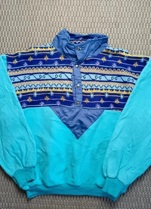 Half zip d'hiver à motif - vintage patterned knitwear - Taille L - y2k - retro design - style noël, marque: Vintage Dressing, état: Très bon état, taille: L / 40 / 12, 13,00 €, 14,35 € Protection acheteurs incluse