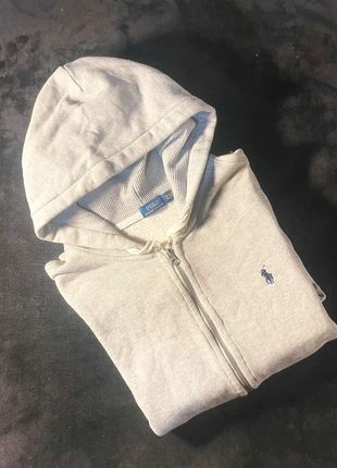 Pull zippé Ralph Lauren gris- Taille M- logo brodée bleu, marque: Ralph Lauren, état: Très bon état, taille: M, 55,00 €, 58,45 € Protection acheteurs incluse