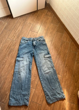 Jeans Cargo, marca: Pull & Bear, estado: Muito bom, tamanho: M / 38 / 10, €8.00, €9.10 inclui Proteção do Comprador