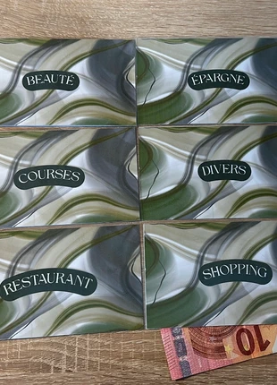 6 Enveloppes budgétaires plastifiées., brand: Fait Main, condizioni: Nuovo con cartellino, €10.50, €11.73 include la Protezione acquisti Pro