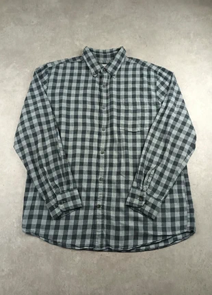 Chemise en flanelle à carreaux St. John's Bay gris/noir vintage taille L homme, brand: St. John's Bay, condition: Good, size: L, €4.00, €4.90 includes Buyer Protection Pro