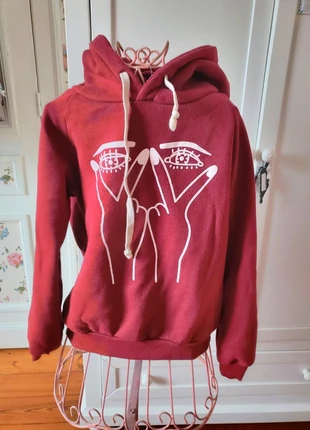 Sweat capuche motif Yeux, estado: Muito bom, tamanho: S / 36 / 8, €2.00, €2.80 inclui Proteção do Comprador