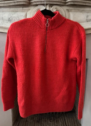 Pull zip rouge, marque: Marks & Spencer, état: Très bon état, taille: S / 36 / 8, 10,00 €, 11,20 € Protection acheteurs incluse