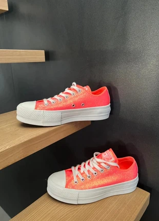 Converse basse plate-forme rose pailletée taille 37.5, brand: Converse, condizioni: Ottime, taglia: 37.5, €19.00, €20.65 include la Protezione acquisti