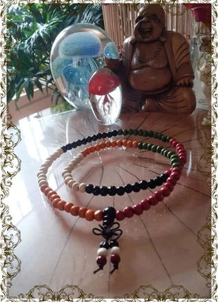📿 Mala en bois multicolore –  Zen & Bohème, brand: Spirituel, condition: New without tags, €9.00, €10.15 includes Buyer Protection