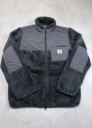 Veste Polaire Carhartt WIP - Jackson Sweat Jacket - Pilou/Laine - Logo Brodé - Noir/Gris - Taille M, brand: Carhartt, condition: Very good, size: M, €95.00, €100.45 includes Buyer Protection