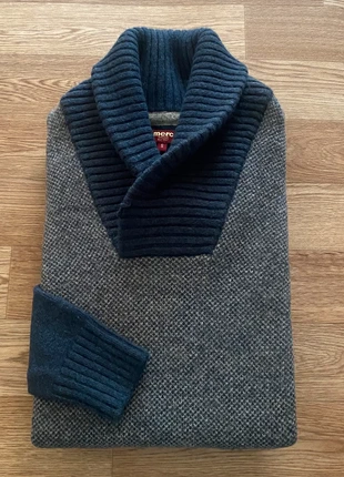 Pull col châle - Merc London - laine - bleu marine & gris - taille S homme, marque: merc london, état: Très bon état, taille: S, 28,00 €, 30,10 € Protection acheteurs (Pro) incluse