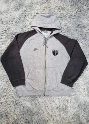 Sweat zippé vintage Nike Athletic Since-71 Gray Black Two-Tone Hoodie Sportswear 90s 00s, marque: Nike, état: Bon état, taille: XL, 30,00 €, 32,20 € Protection acheteurs (Pro) incluse