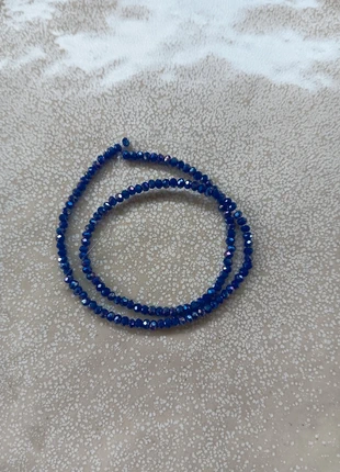 Fil de perles rondelles à facettes bleues 3x2 mm - VPBLE9-15, staat: Nieuw, € 1,50, € 2,28 inclusief Kopersbescherming Pro