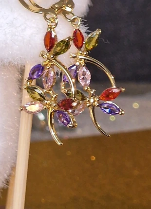 Boucles d'oreilles sérties de cristaux, brand: Swarovski éléments type, condition: Very good, €16.95, €18.50 includes Buyer Protection