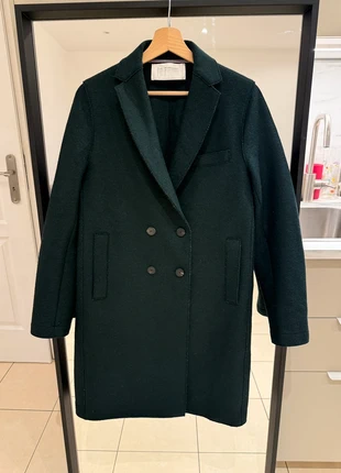 Green Virgin Wool Coat ~ Harris Wharf London, marca: Harris Wharf London, estado: Muy bueno, tamaño: S / 36 / 8, 99,00 €, 104,65 € Protección al comprador incluida