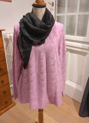 Ensemble pull et petite écharpe noire, marque: palaja, état: Très bon état, taille: XXXL / 46 / 18, 12,00 €, 13,30 € Protection acheteurs incluse