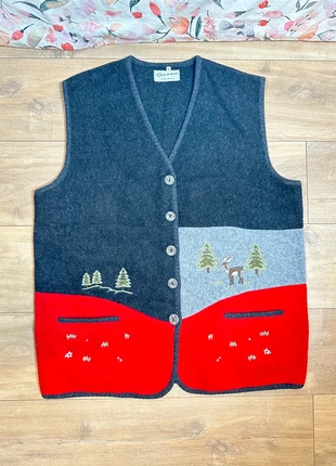 Gilet tyrolien en laine Spazio Italiano / Vintage Italian wool alpine vest, brand: Spazio, condizioni: Ottime, taglia: L, €25.00, €26.95 include la Protezione acquisti