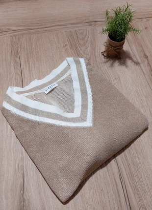 Pull Claudie Pierlot beige doré – T36, merk: Claudie Pierlot, staat: Nieuw zonder prijskaartje, maat: S / 36 / 8, € 55,00, € 58,45 inclusief Kopersbescherming