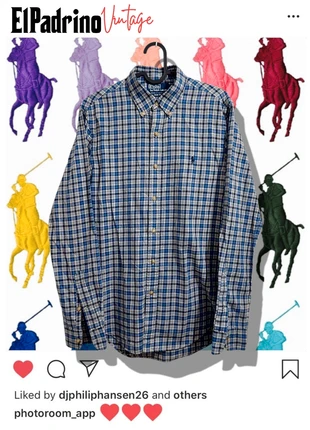 Ralph Lauren slim fit embroidered logo pocket premium short-sleeved plaid shirt, marque: Ralph Lauren, état: Très bon état, taille: S, 16,00 €, 17,50 € Protection acheteurs incluse